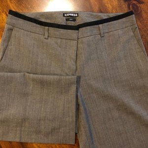 Express Dark Camel Brown Editor Dress Pants